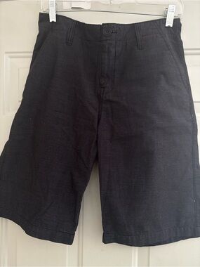 Calvin Klein Men's Black Flat-Front Shorts